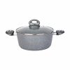 Soup Pot with Granite Coating 5 QT Nonstick Stock Pot With Glass Lid