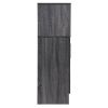 Ridgecrest Mid Century Modern Wine Rack Bar Cabinet GREY OAK