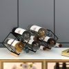 Mecor Countertop Wine Rack, 5 Bottle Tabletop Wine Holder Storage Stand with Stylish Design, Perfect for Home Decor, Bar, Wine Cellar, Basement, Cabin