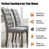 Aristocratic Style Dining Chair Noble and Elegant Solid Wood Tufted Dining Chair Dining Room Set (Set of 2)