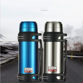 1.2l High Capacity Travel Pot Stainless Steel Outdoor Sports Bottle Portable Thermos Cup (Capacity: 1.2L, Color: Red)