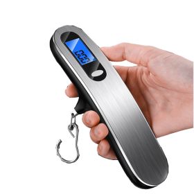 Digital Luggage Scale 50kg Portable LCD Display Electronic Scale Weight Balance Suitcase Travel Bag Hanging Steelyard Scale Tool (Ships From: China, Color: 50KG-Black)