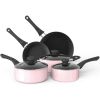 Aluminum Nonstick Cookware Set; Pots & Pans - 8 Piece Set