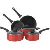 Aluminum Nonstick Cookware Set; Pots & Pans - 8 Piece Set