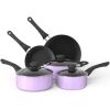 Aluminum Nonstick Cookware Set; Pots & Pans - 8 Piece Set