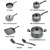 Household Kitchen 12 Piece Nonstick Cookware Set