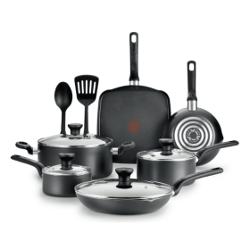 Household Kitchen 12 Piece Nonstick Cookware Set (Color: Gray, Type: 12 Piece)