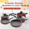 Aluminum Nonstick Cookware Set; Pots & Pans - 8 Piece Set