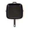 Elegant Hosehold Kitchen Square Enamel Cast Iron Grill Pan