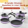 Aluminum Nonstick Cookware Set; Pots & Pans - 8 Piece Set